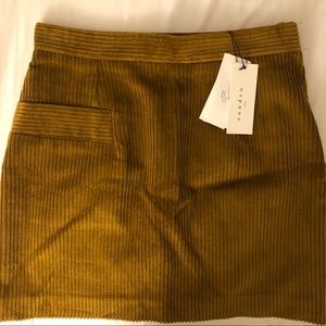 Sandro corduroy mini skirt, new with tags